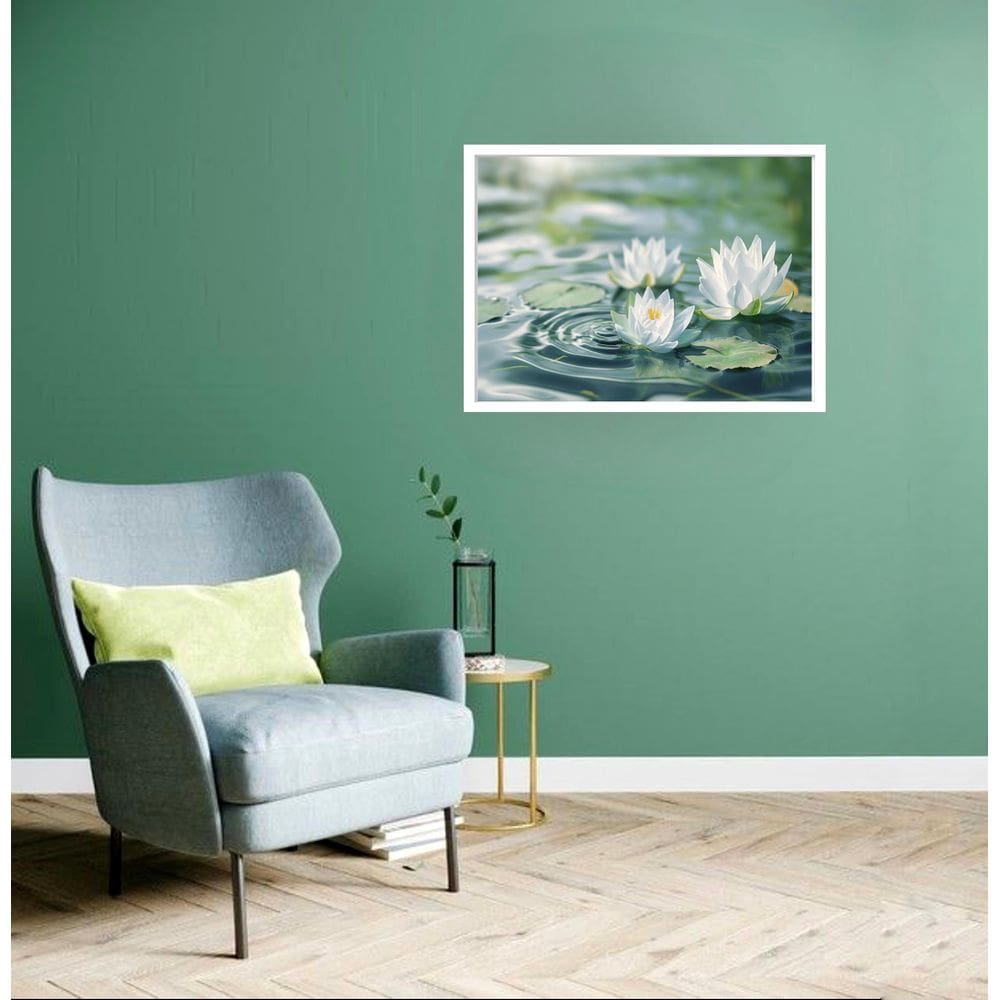 Quadro Decorativo Flor De Lótus - 50X70Cm