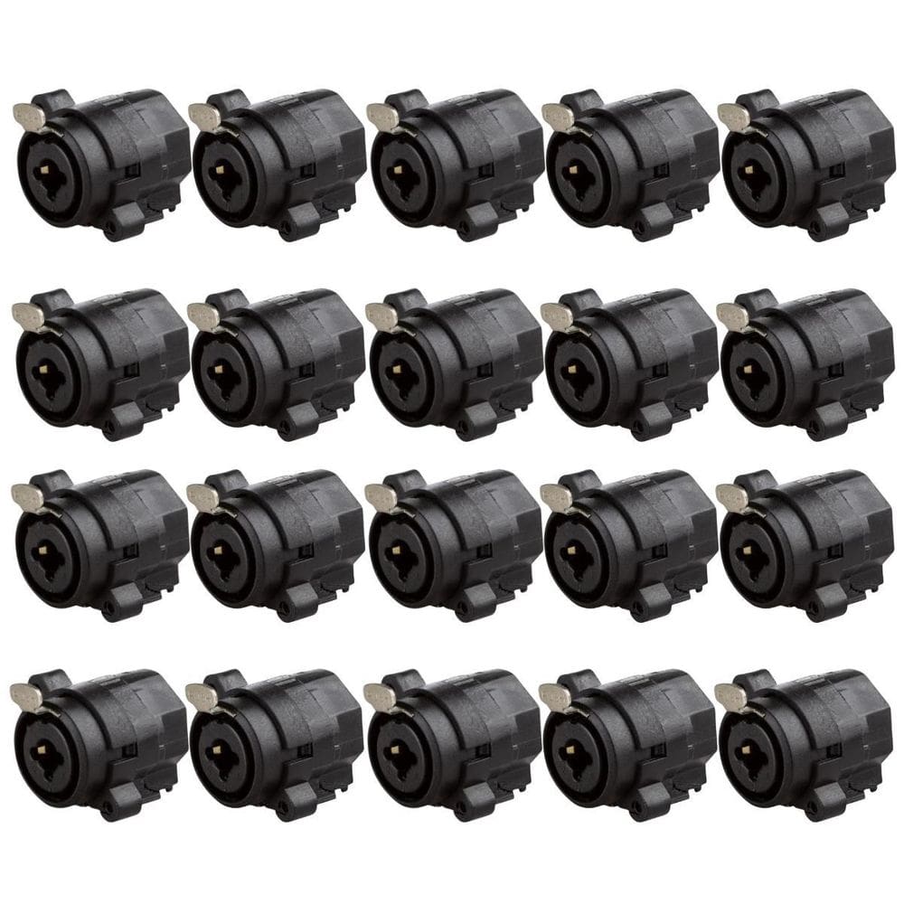 Kit 20 Plug Combo Fêmea Para Painel