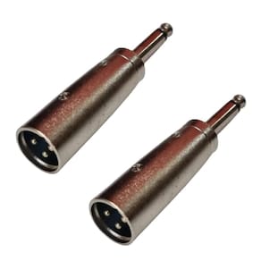 Kit 2 Plug Adaptador Xlr Macho Para P10 Mono