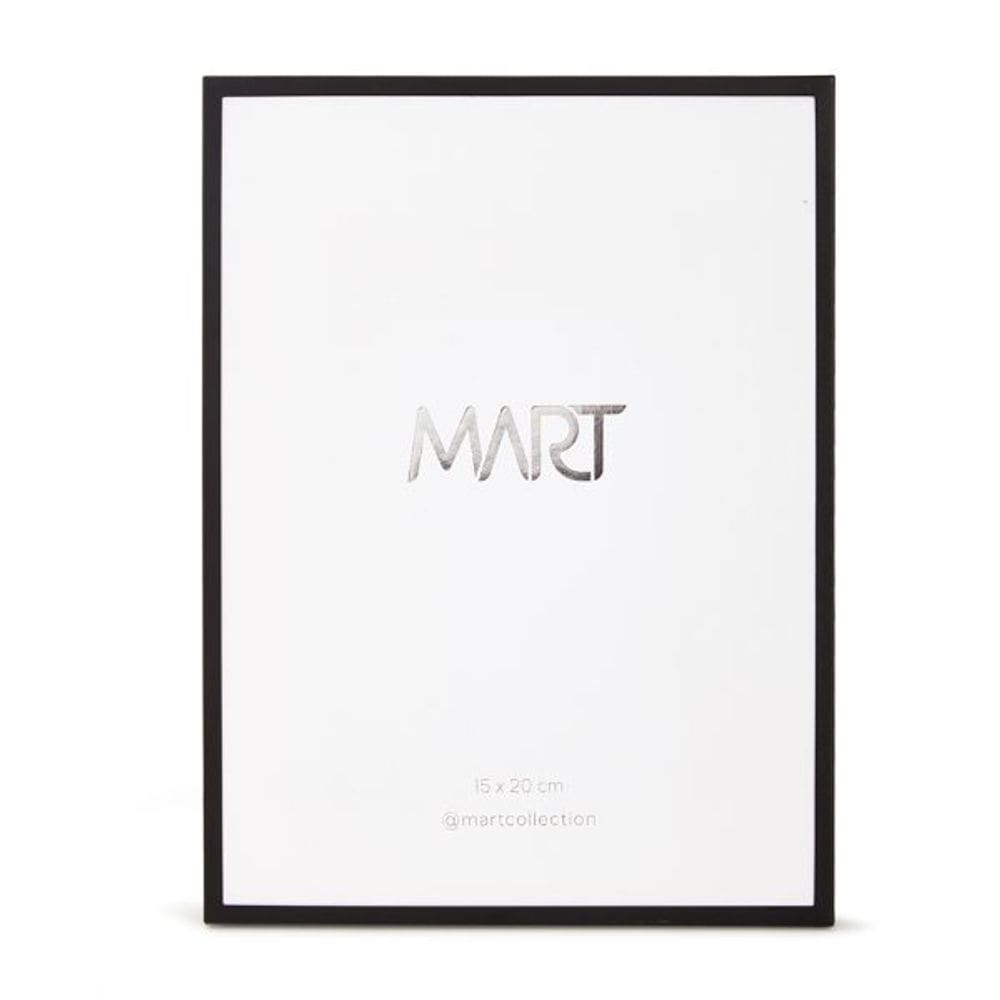 Porta-Retratos Minimalista Preto Em Metal - 15X20