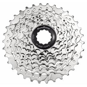 Cassete Sunrace M66 8v 11-34 Dentes Shimano/Sram Prata