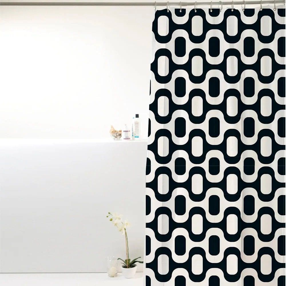 Cortina Para Box Banheiro Antimofo Poliéster 198x180cm - Ipanema