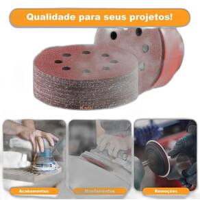 1 X Lixa Disco Grão 7 Polegadas 180Mm 8 Furos Lixadeira
