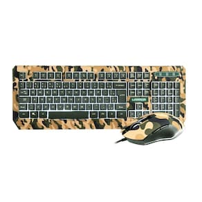 Teclado + mouse gamer Warrior Kyler, ABNT2, TC249, WARRIOR