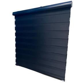 Persiana Rolo Duplo Tecido Zebra Bandô Total Preta 220 L X