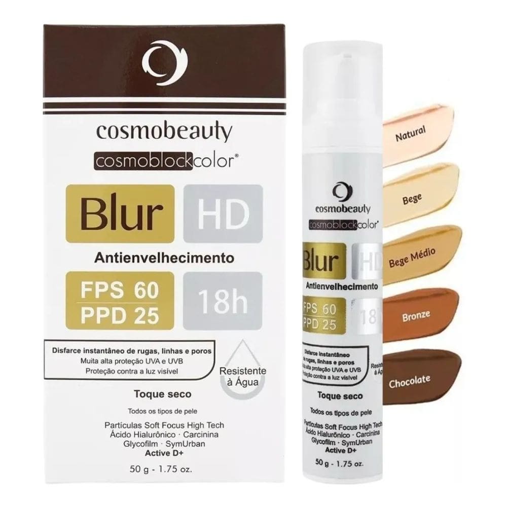 Blur HD Fps60 Bege Médio Antienvelhecimento Cosmobeauty 50g