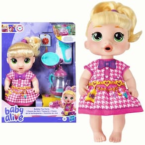 Boneca Baby Alive Loira Festinha Do Chá Faz Xixi 3+Hasbro