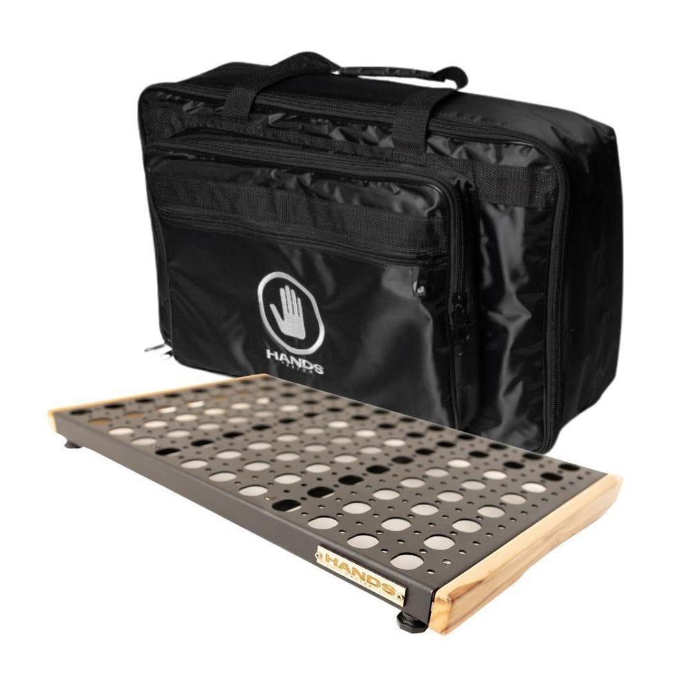 Pedalboard Hands Custom Vertex 50X30 Com Softbag Luxo Teca