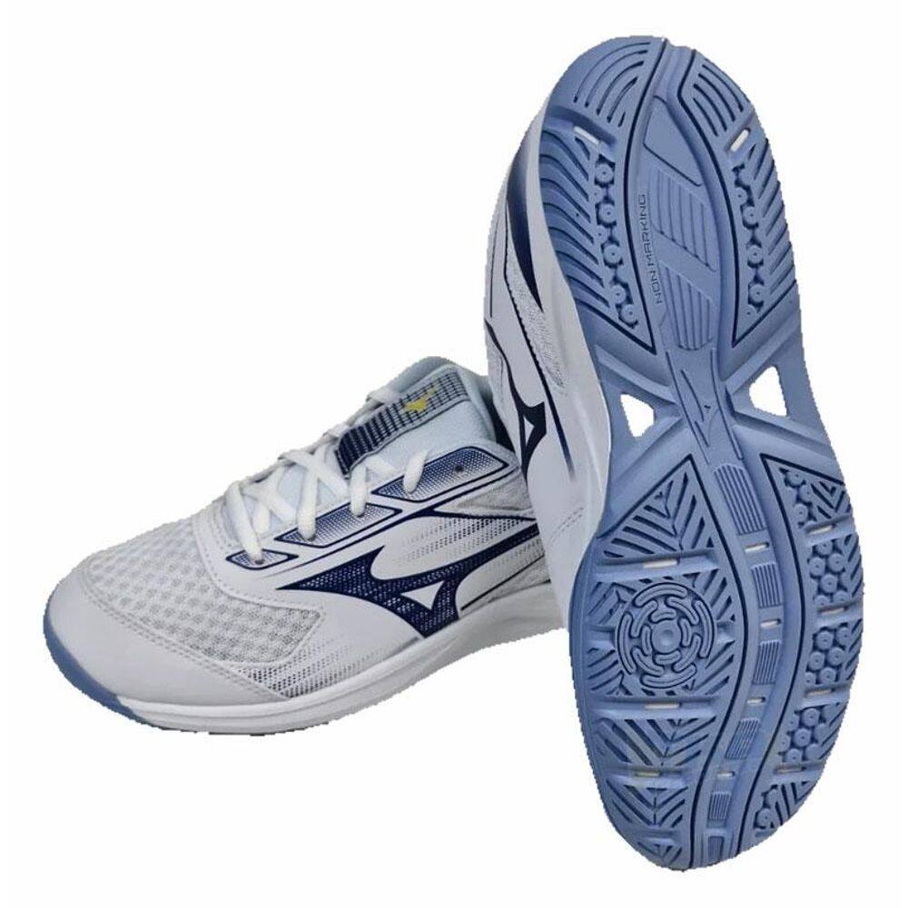 Tenis Cyclone Speed 5 Quadras bco/azl - Mizuno | Casas Bahia
