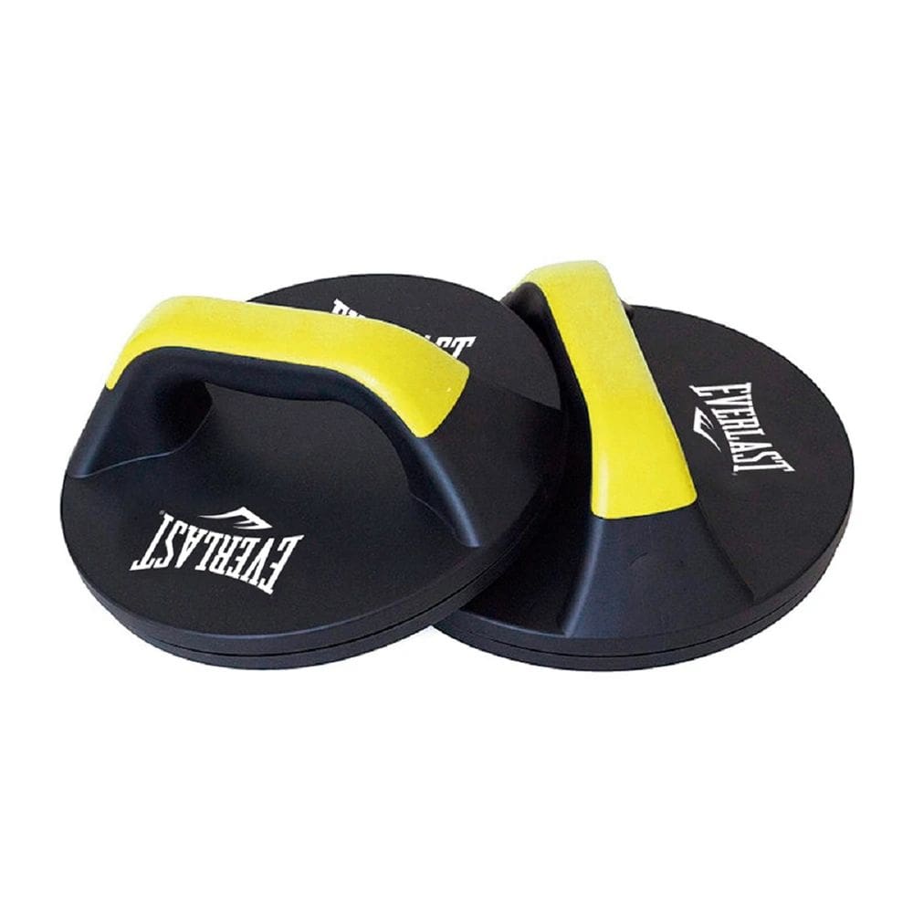 Apoio Para Flexao Giratorio Preto E Amarelo Everlast