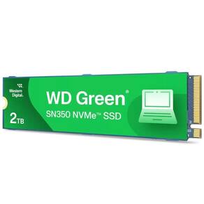 SSD 2TB M.2 2280 PCIe NVMe, WD Green SN350, Leitura/Gravação 3.200/3200 MB/s, WDS200T3G0C, WESTERN DIGITAL