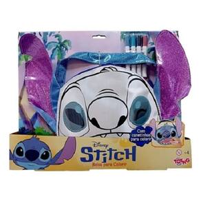 Stitch Disney - Bolsa Para Colorir 35 Cm - Olho do Stitch Pisca - Toyng