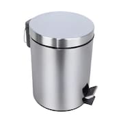 Lixeira Inox com Pedal - 5 Litros - Banheiro - Cozinha - JST