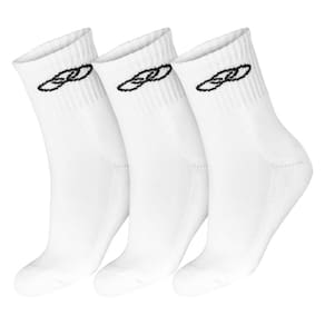 Meia Olympikus Cano Médio - Pack Com 3 Pares 39 Ao 44 - Branca