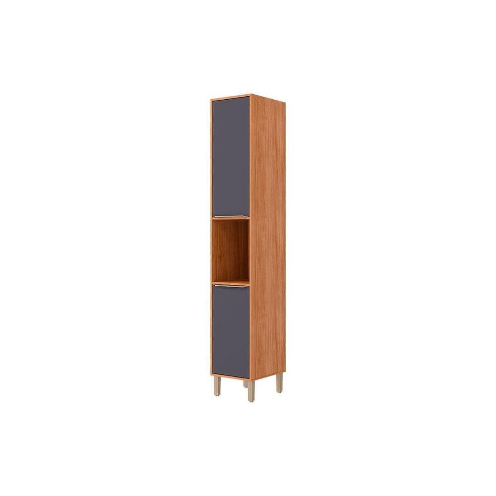 Paneleiro de Cozinha Esplêndida c/ 2 Portas 37cm Cinamomo/Titanium - MGM