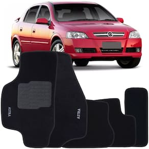 Jogo de Tapete Automotivo Carpete Chevrolet Gm Astra 1999 à 2012 Soft Logo Bordado 5 Peças