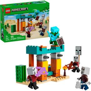 Lego Minecraft Patrulha Illagers Deserto 21267 com 105pcs