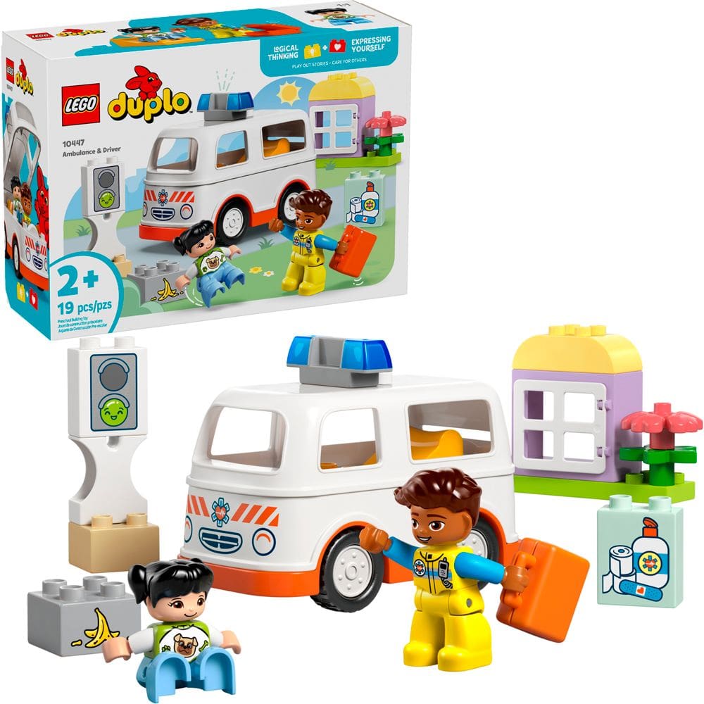 Lego Duplo Ambulancia e Motorista 10447 com 19pcs