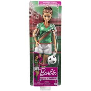 Barbie Jogadora De Futebol Camisa Verde Mattel