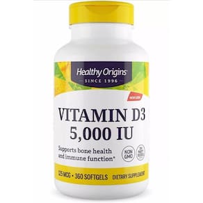 Vitamina d3 5000 ui Health Origin s (360 Solftgels) - EUA