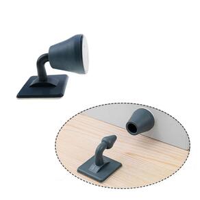 Trava Porta Silicone 2 Peças com Adesivo Alta Aderência silicone mute porta rolha