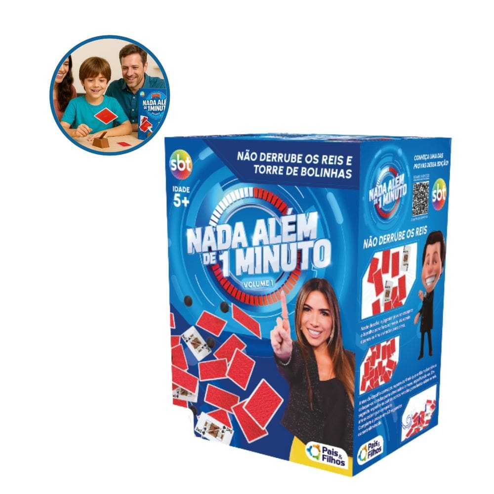 Jogo 1 Minuto Não Derrube os Reis e Bolinhas Volume1