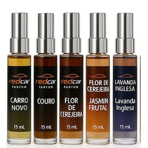 5 Perfumes Para Carro Novo Automotivo Spray 15mL kit Frutal