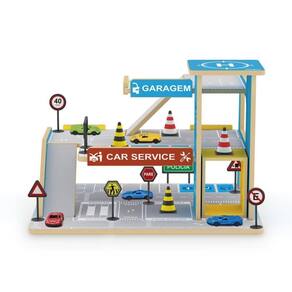 Car Service Postinho Garagem Infantil em Madeira Junges 090