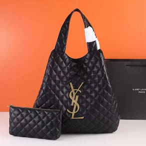 Sacola de compras Yves Saint Laurent 2025 New Retro Diamond Grid