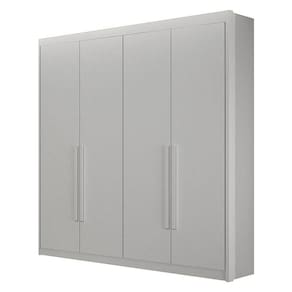 Guarda Roupa 4 Portas Diamante Gold Branco – Leifer Móveis