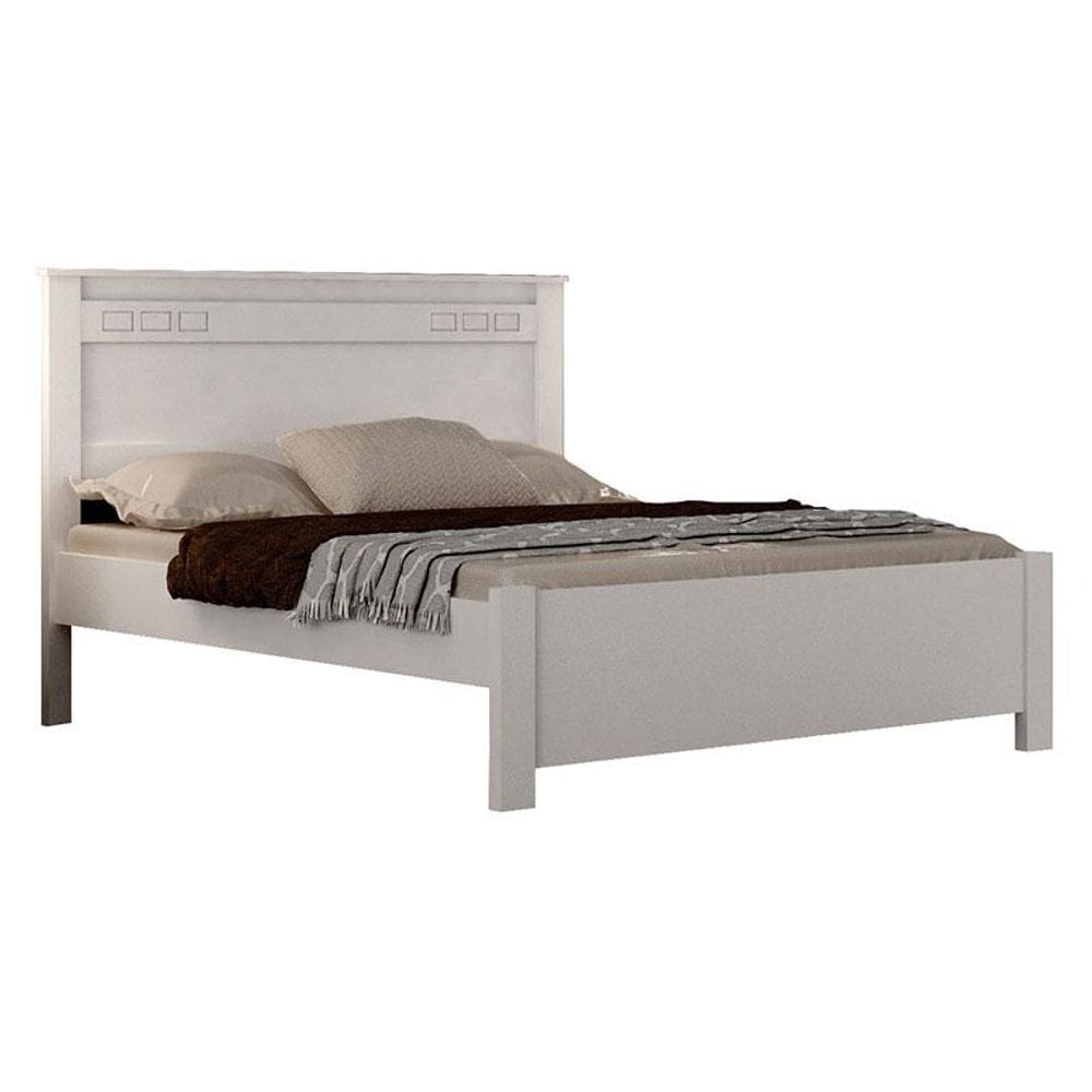 Cama Casal Star Branco – Leifer Móveis
