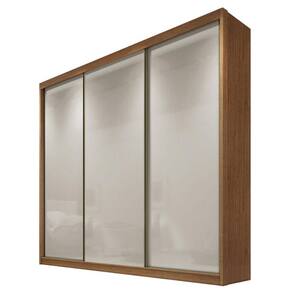 Guarda Roupa Casal Londres 3 Portas 6 Gavetas Cumaru 25 Fendi – Novo Horizonte