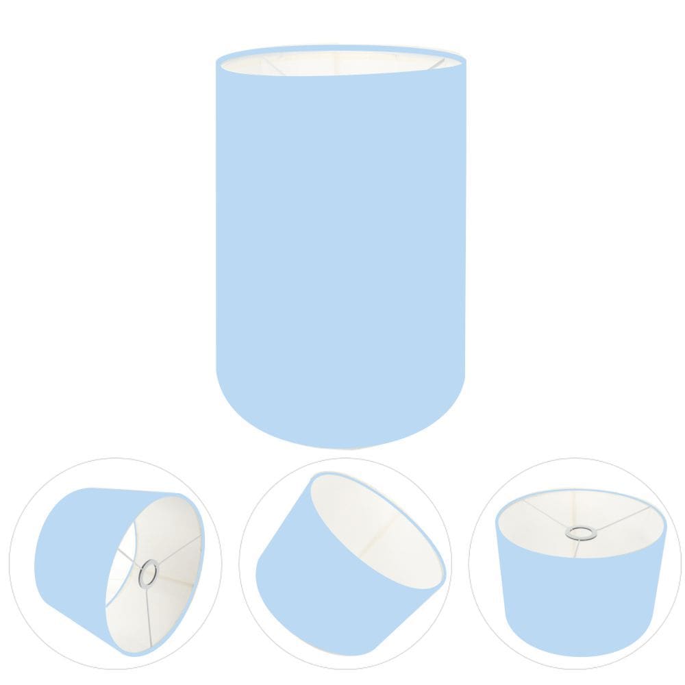 Cúpula Abajur e Luminária em Tecido Cilíndrica Vivare Cp-7003 Ø15x20cm - Bocal Nacional