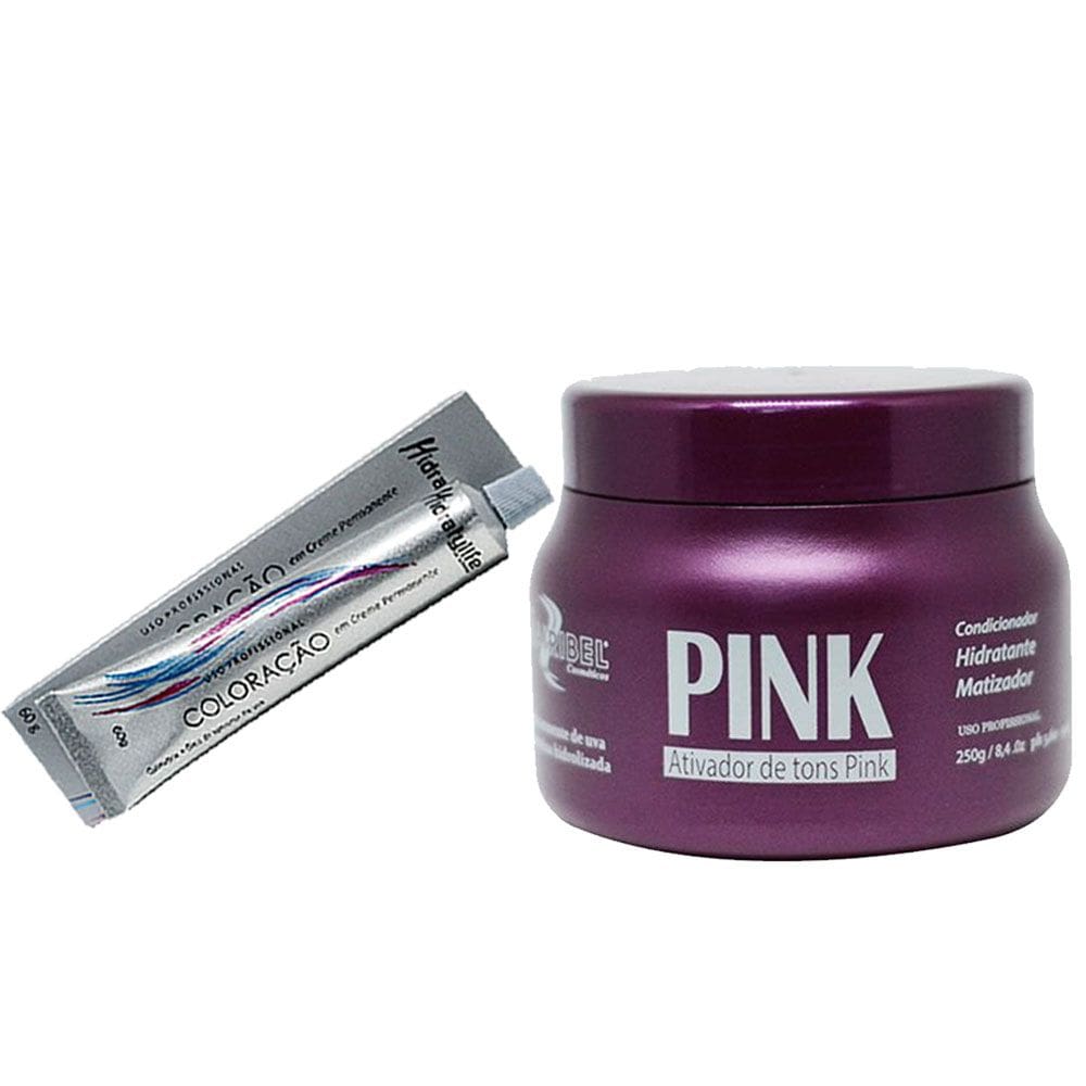 Kit Rosa Pink 01 Tinta Pink e 01 Mascara 250g Mairibel