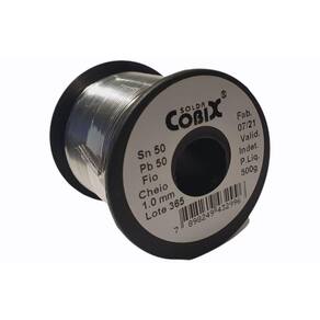 Solda Estanho 50X50 1.0Mm Carretel 500G Fio Cheio - Cobix