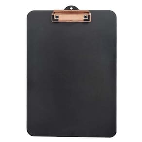 Prancheta Office 33,5X23Cm Mdf Preto Com Rose Gold Stalo
