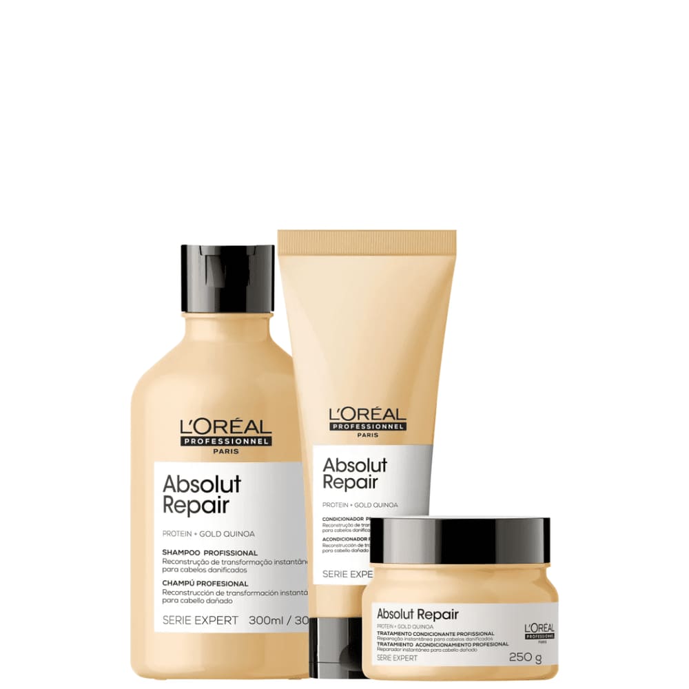 Kit L`Oréal Absolut Repair Quinoa + Protein Trio (3 Produtos)