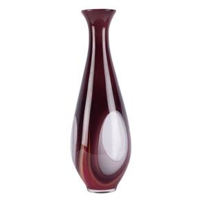 Vaso Manhattan Chic Artisan Tall Beringela e vidro transparente