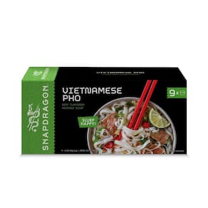 Pacote com 9 macarrão instantâneo Pho Bowls Snapdragon Bulk sem glúten