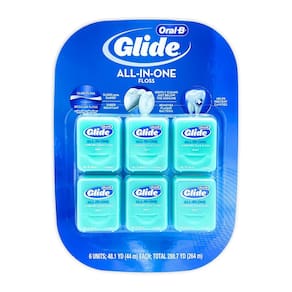 Fio dental Glide Crest Comfort Plus Mint 40 m (pacote com 6)