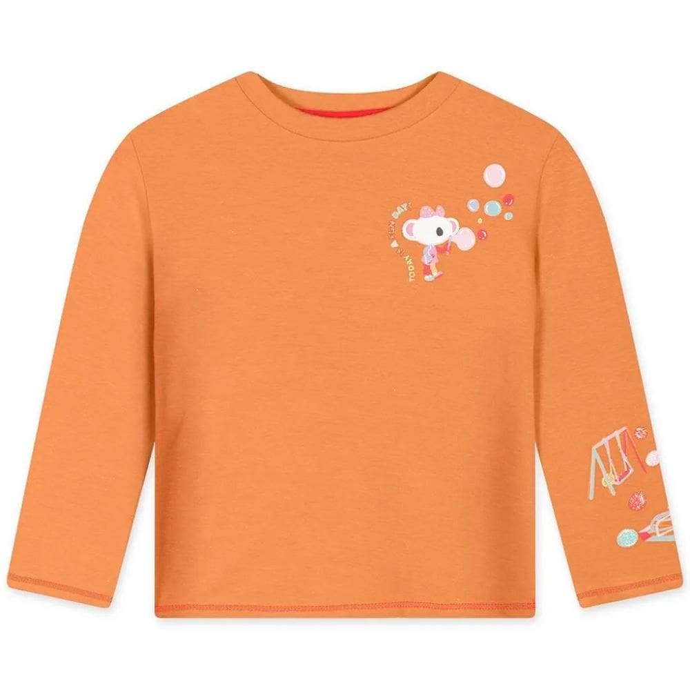 Blusa Manga Longa Lilica Ripilica Diversão Laranjado