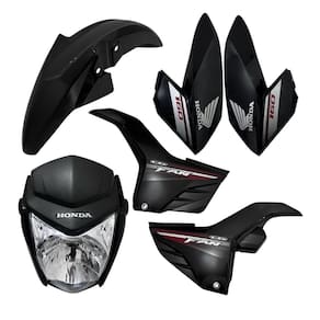 Kit Carenagem Completo Adesivado Cg160 Fan160 2017 Preto