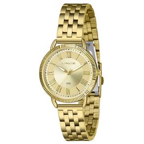 Relógio LINCE feminino analógico dourado LRG4811L36 C3KX