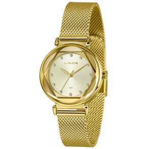 Relógio LINCE feminino analógico dourado LRG4807L34 C1KX