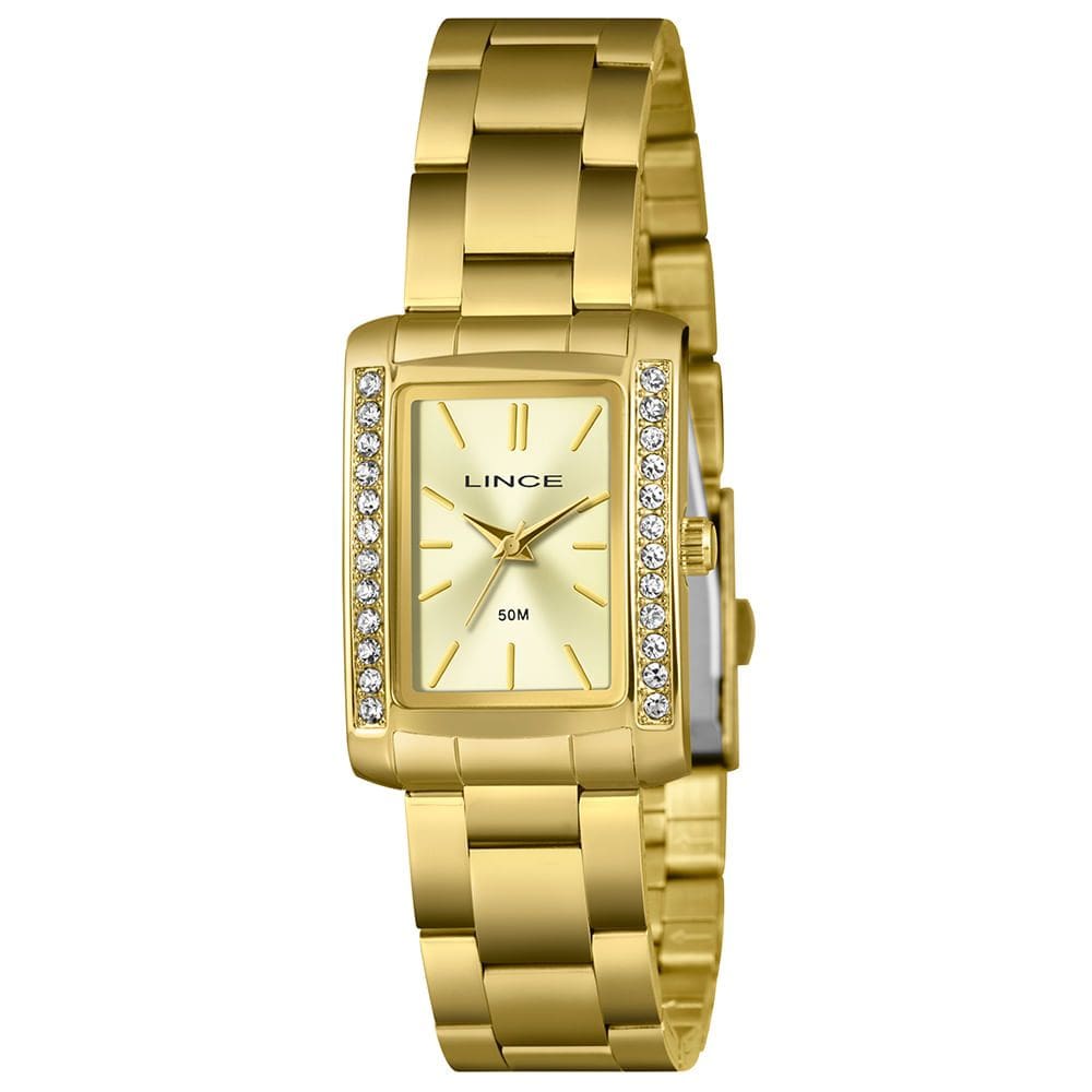 Relógio LINCE feminino analógico dourado LQG4827L26 C1KX