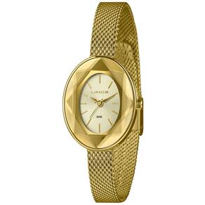Relógio LINCE feminino analógico dourado LRG4828L27 C1KX