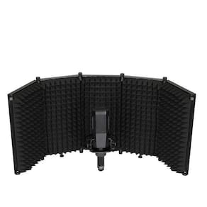 Difusor Acústico,Filtro Vocal Booth Com 5 Painéis Dobráveis