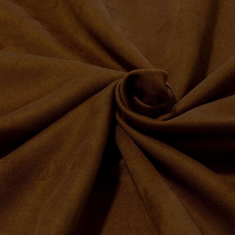 Tecido Malha Suede Marrom Liso Neo Scuba Lisa Com Elastano