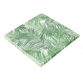 Guardanapo Folhas De Palmeira 32x32 Silver 20un