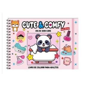 Cute & Comfy Super Special - Livro De Colorir Adulto - Dia De Skin Care - Capa Holográfica